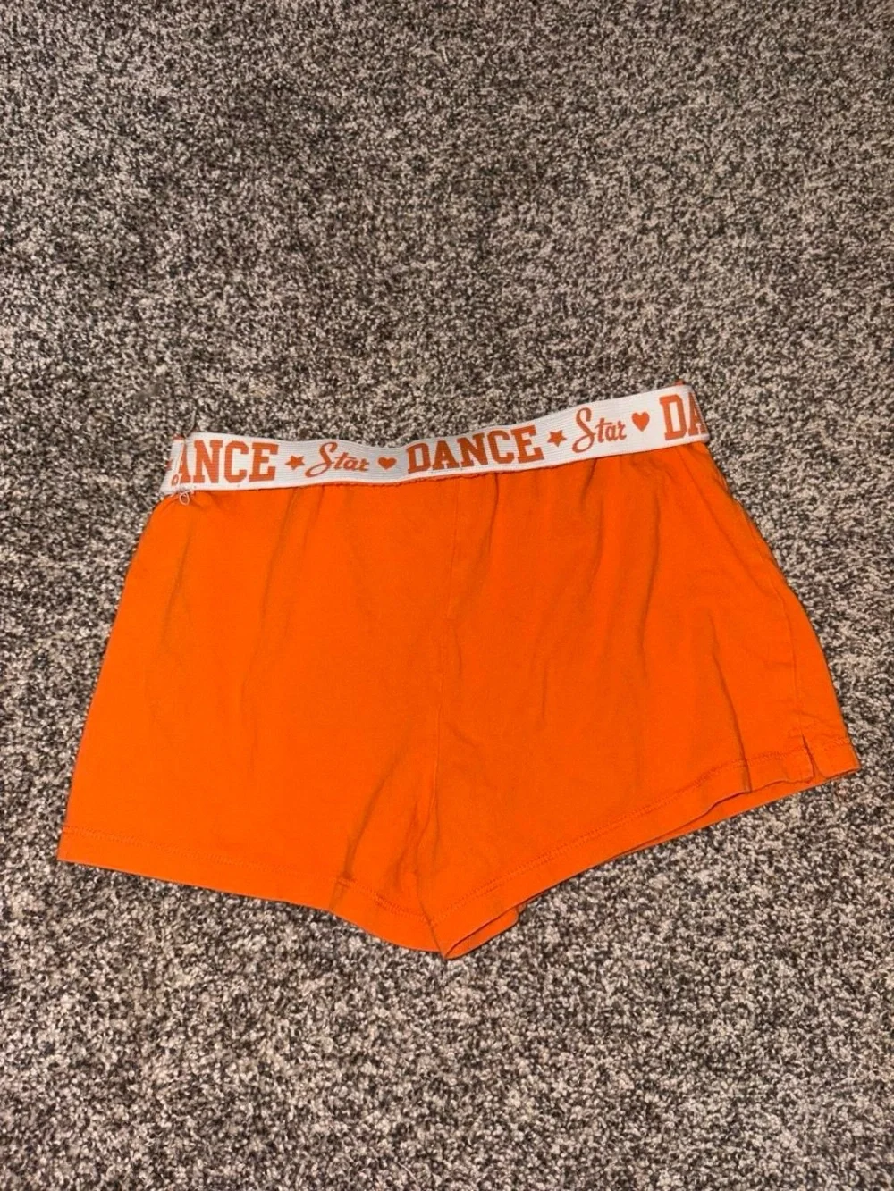 Orange vintage Y2K athletic lounge shorts